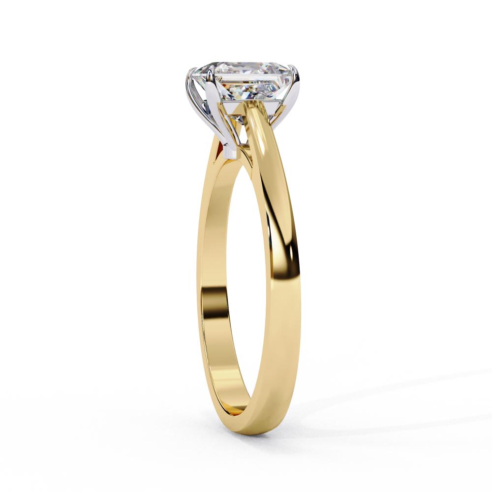 Princess Solitaire Cathedral Engagement Ring