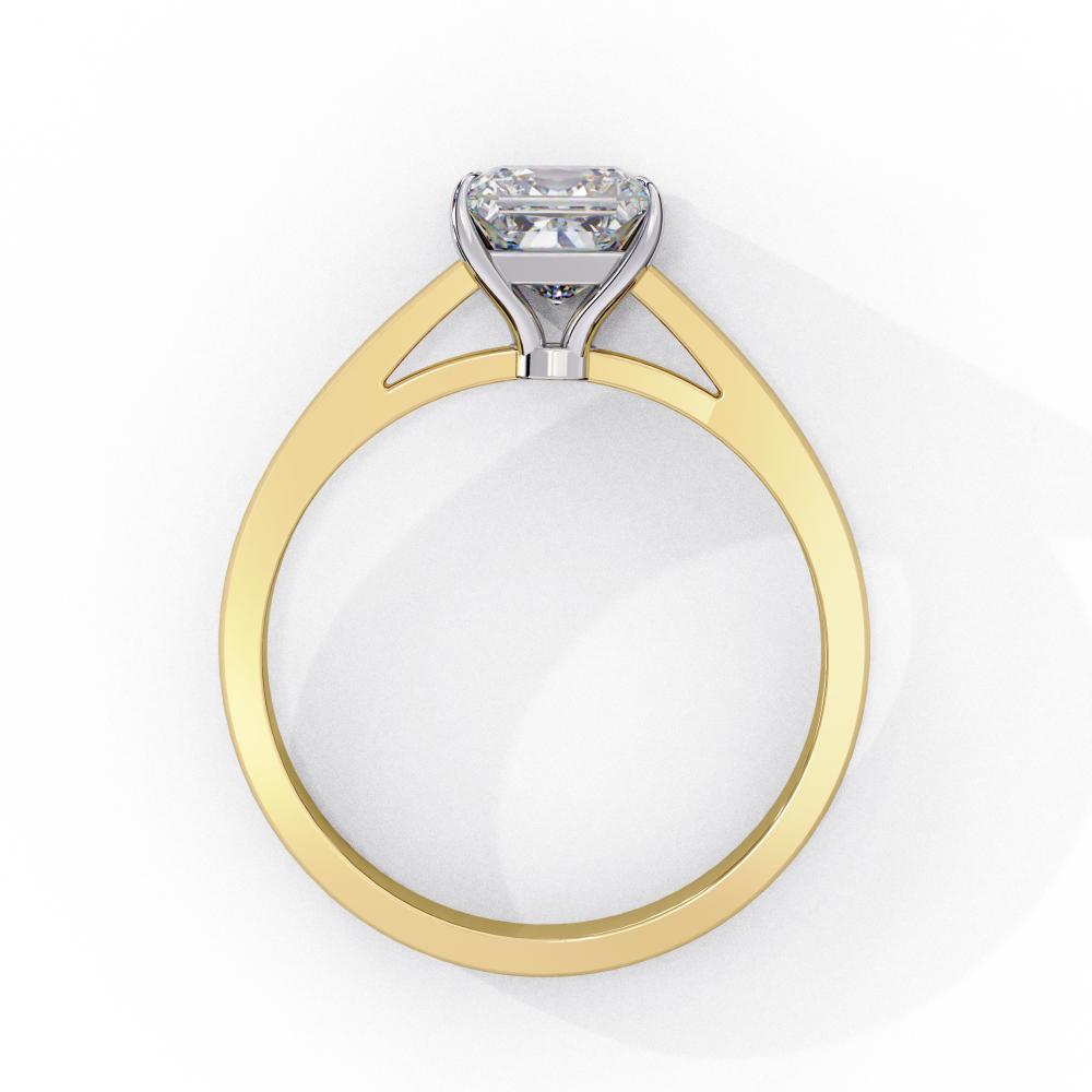 Princess Solitaire Cathedral Engagement Ring