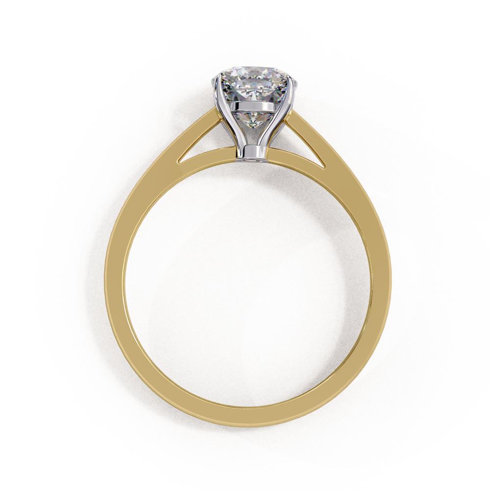 Cushion Solitaire Cathedral Engagement Ring