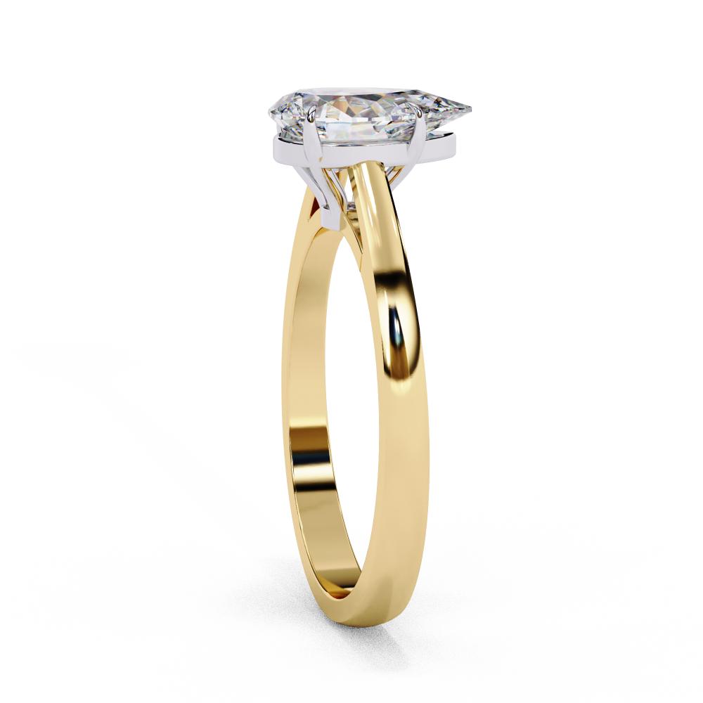 Cathedral Pear Engagement Ring