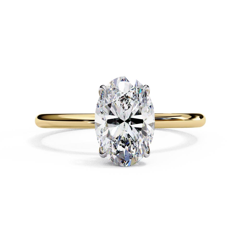 oval solitaire engagement ring