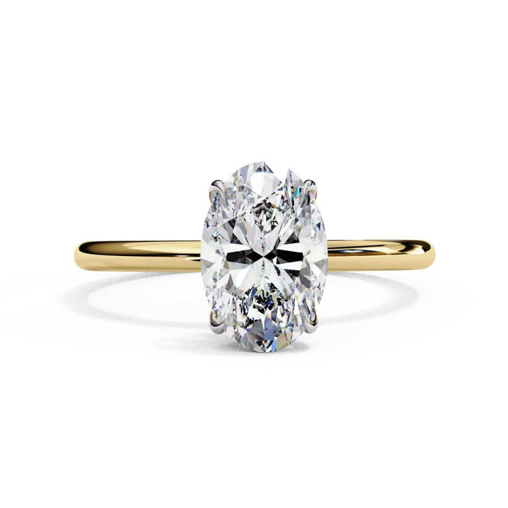 oval solitaire engagement ring