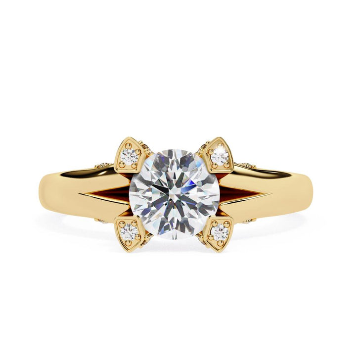 Round Vintage Engagement Ring
