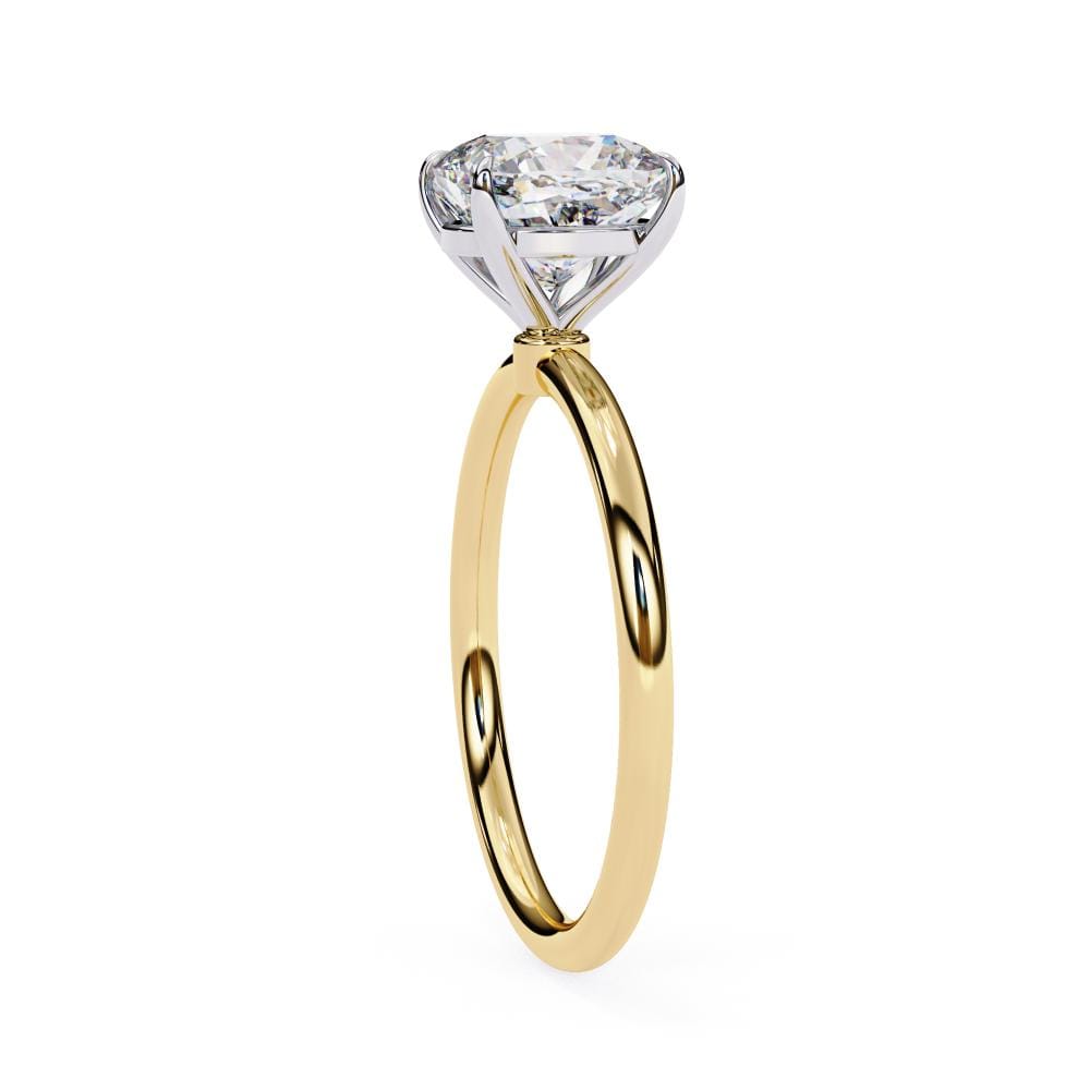 Cushion Solitaire Engagement ring