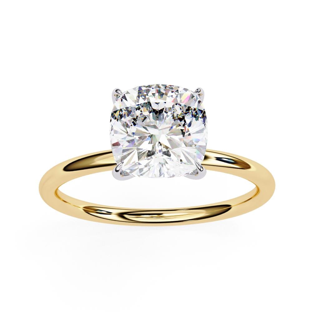 Cushion Solitaire Engagement ring