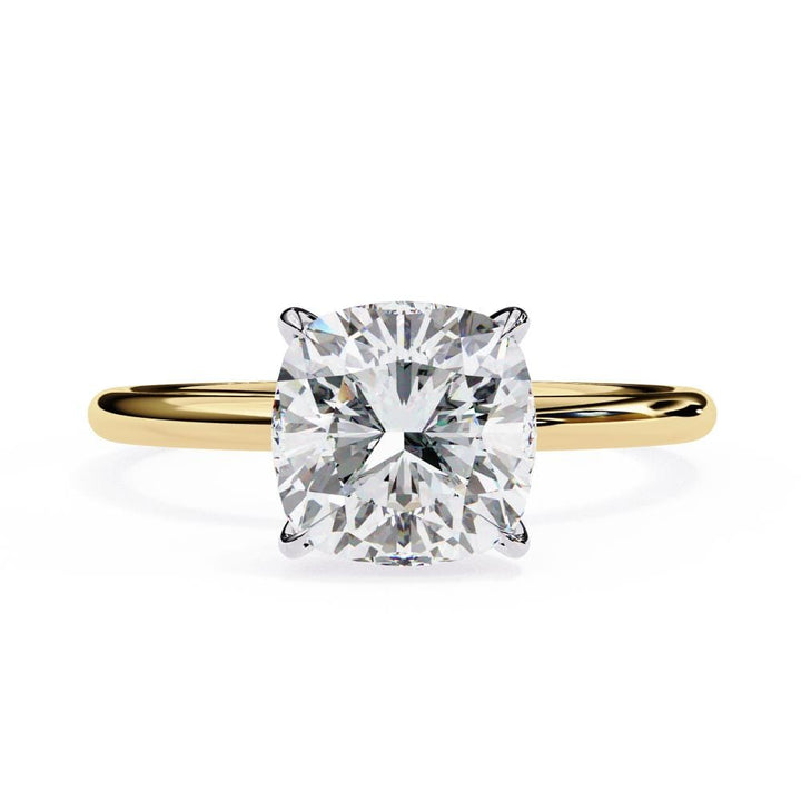 Cushion Solitaire Engagement ring