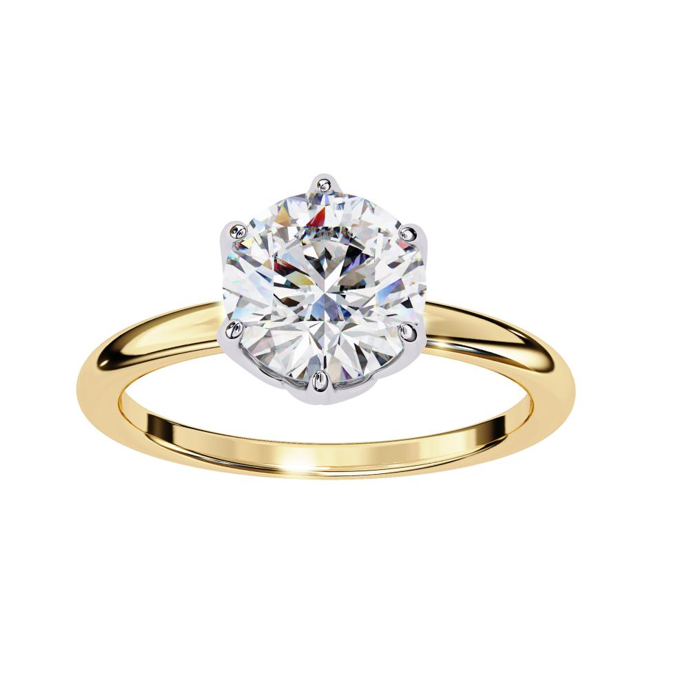 Tulip Basket Engagement Ring