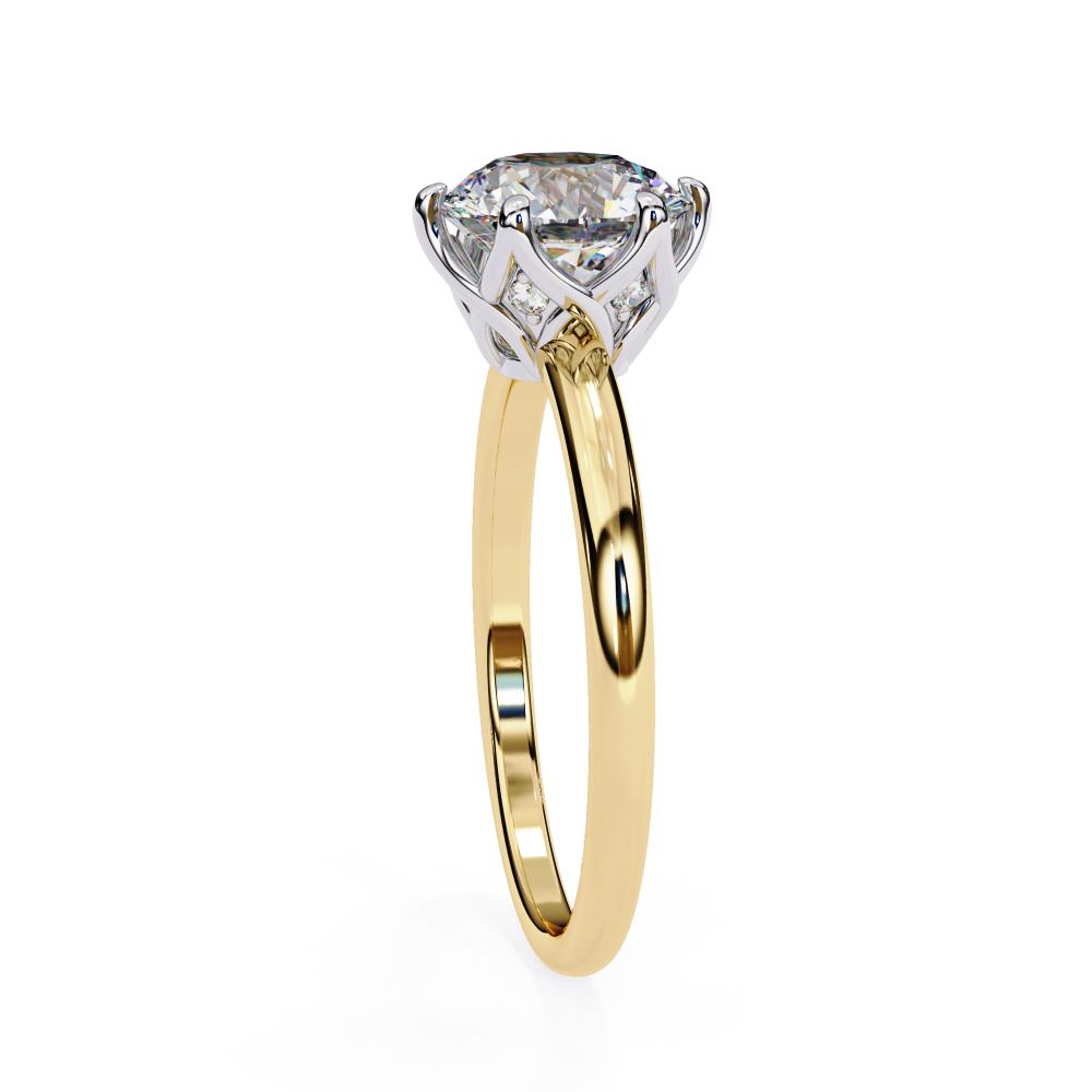 Tulip Basket Engagement Ring