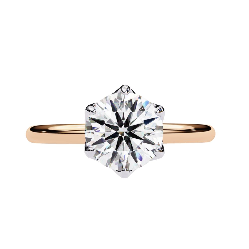 Tulip Basket Engagement Ring