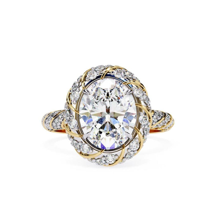 Oval Vintage Style Engagement ring