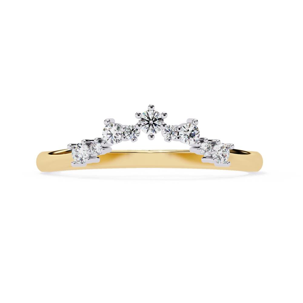 Round Curved Wedding Band