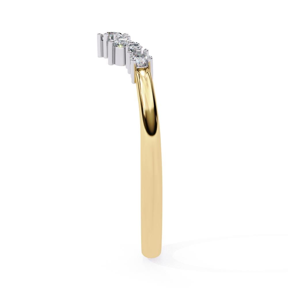 Round Curved Wedding Band