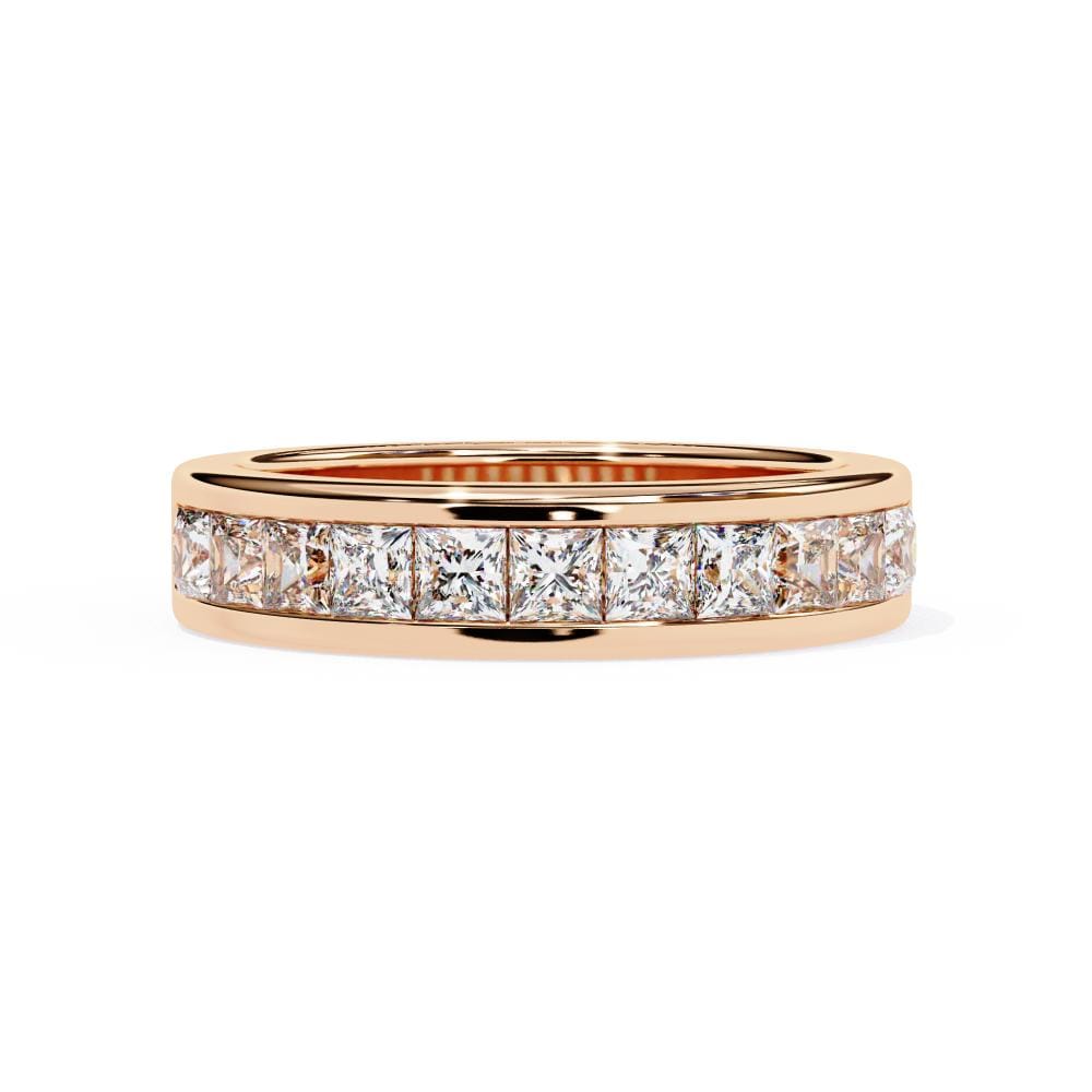Princess Channel Set Wedding Band