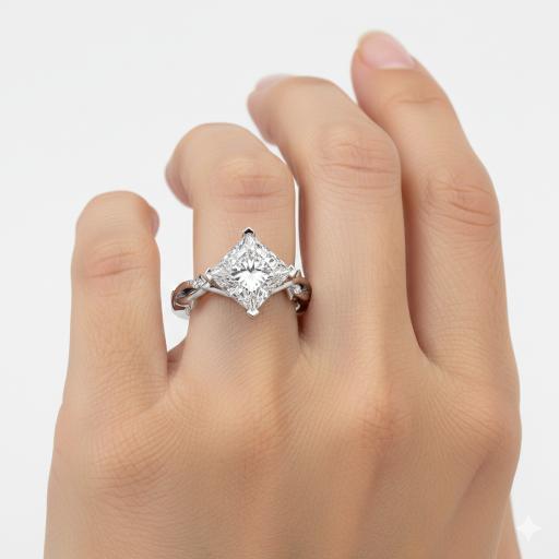 Princess Nature themed Engagement Ring