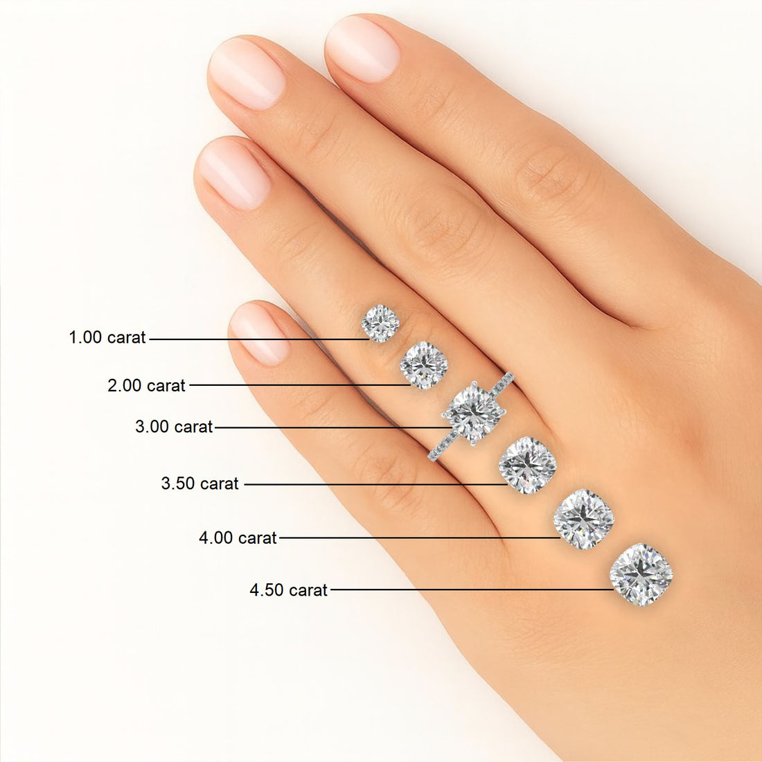 Cushion Solitaire Cathedral Engagement Ring