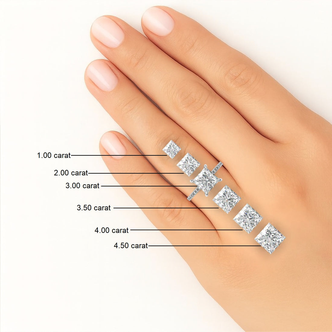 2ct Princess Cut Diamond Ring