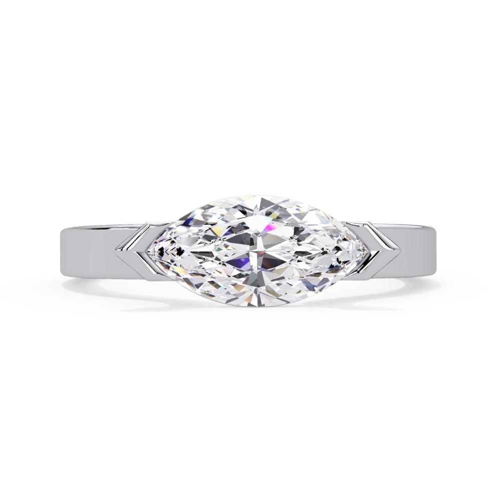 Marquise East West Engagement Ring