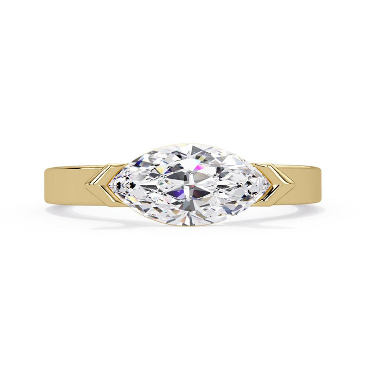 Marquise East West Engagement Ring