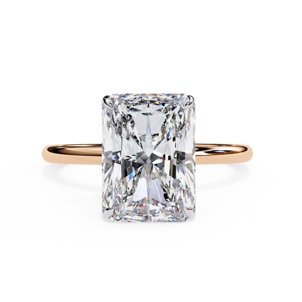 Radiant Solitaire Engagement ring
