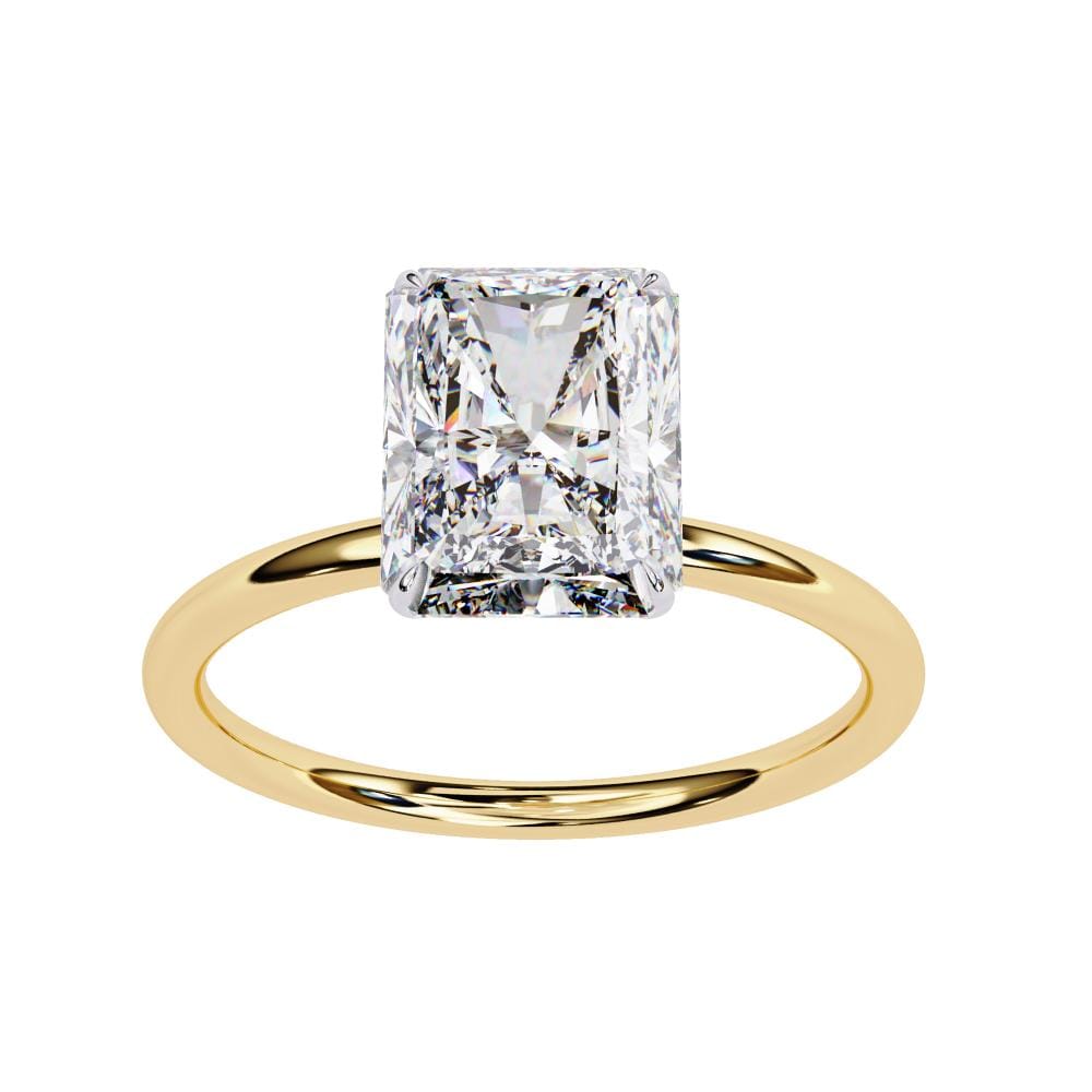 Radiant Solitaire Engagement ring