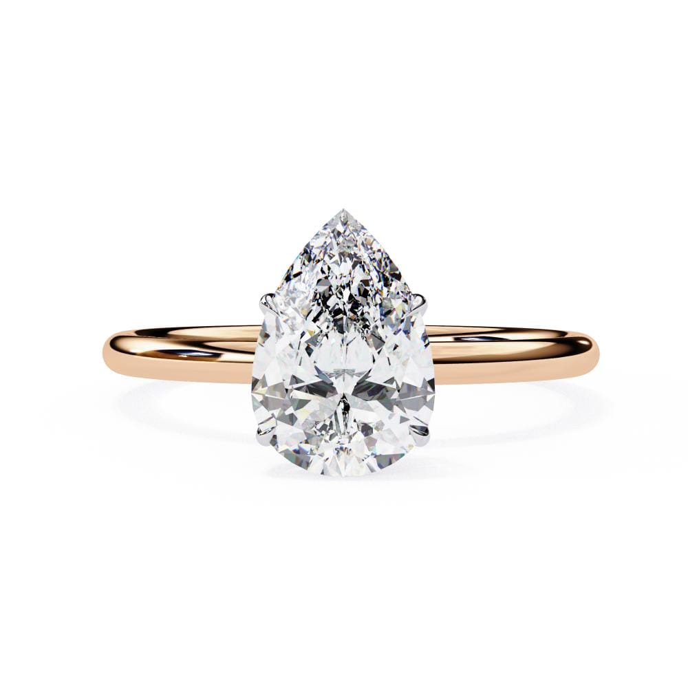 Pear Solitaire Engagement ring