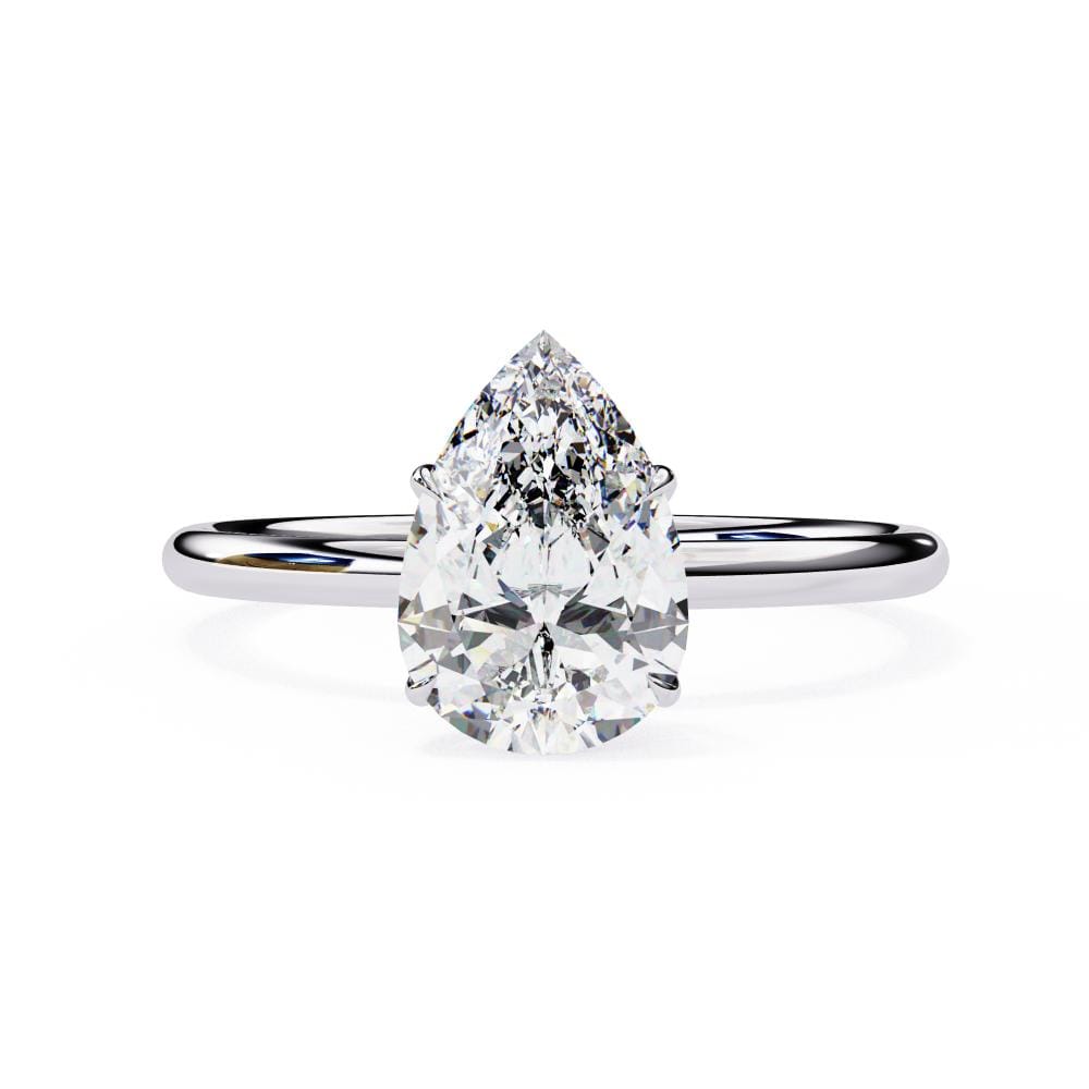 Pear Solitaire Engagement ring