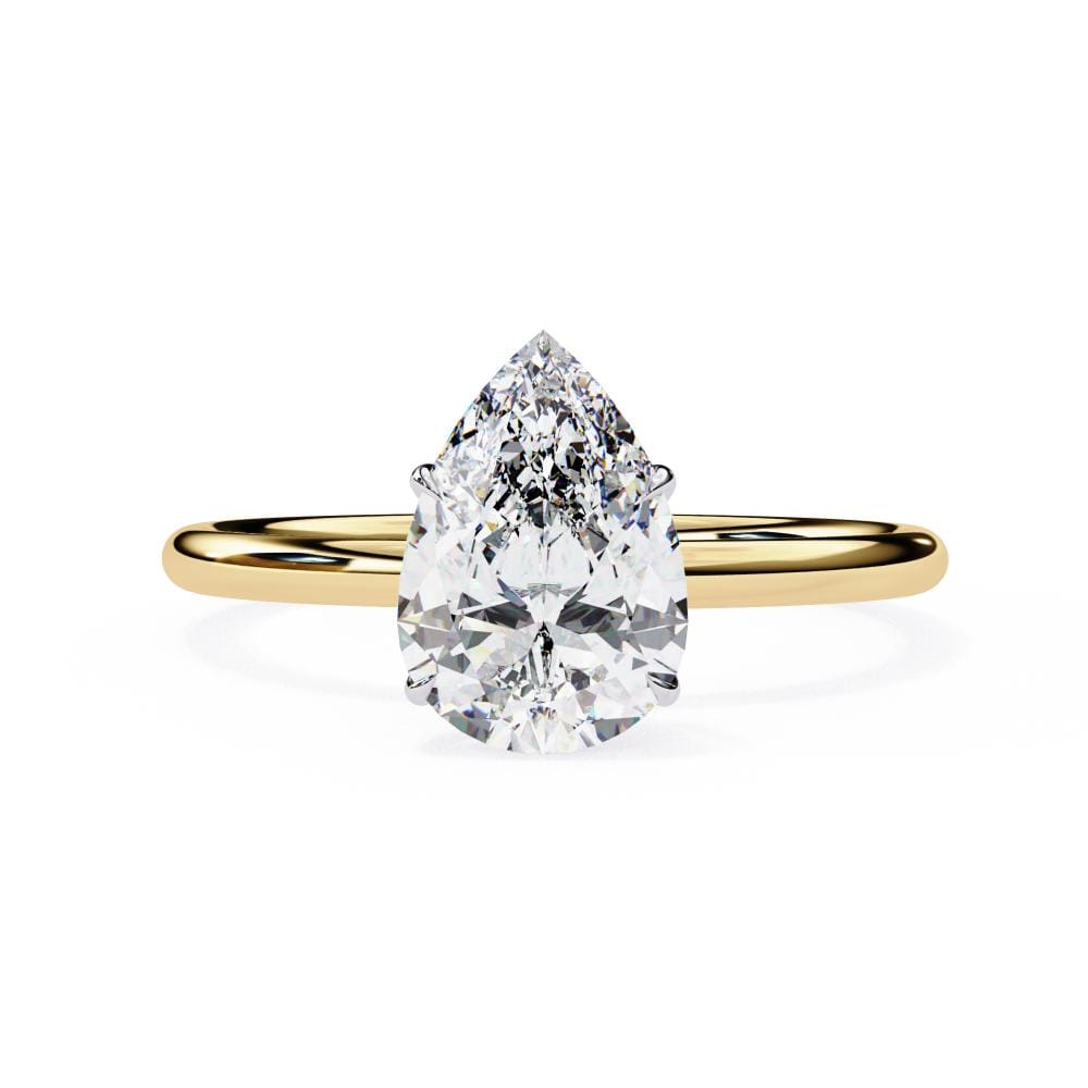 Pear Solitaire Engagement ring