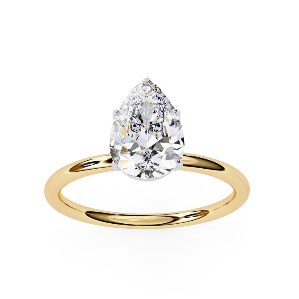 Pear Solitaire Engagement ring