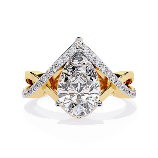Crossover Engagement Ring