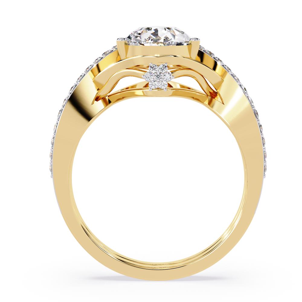 Vintage Teardrop Engagement Ring