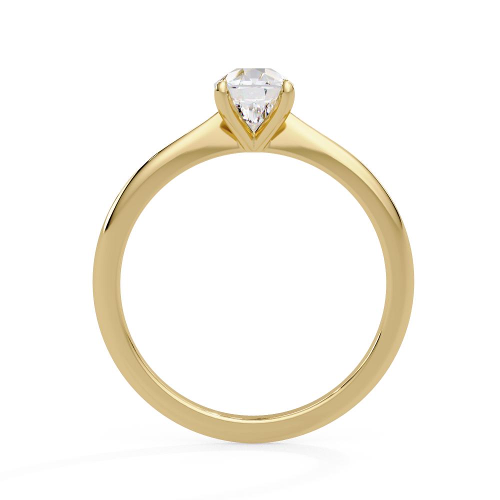 Elongated Cushion Solitaire Engagement Ring