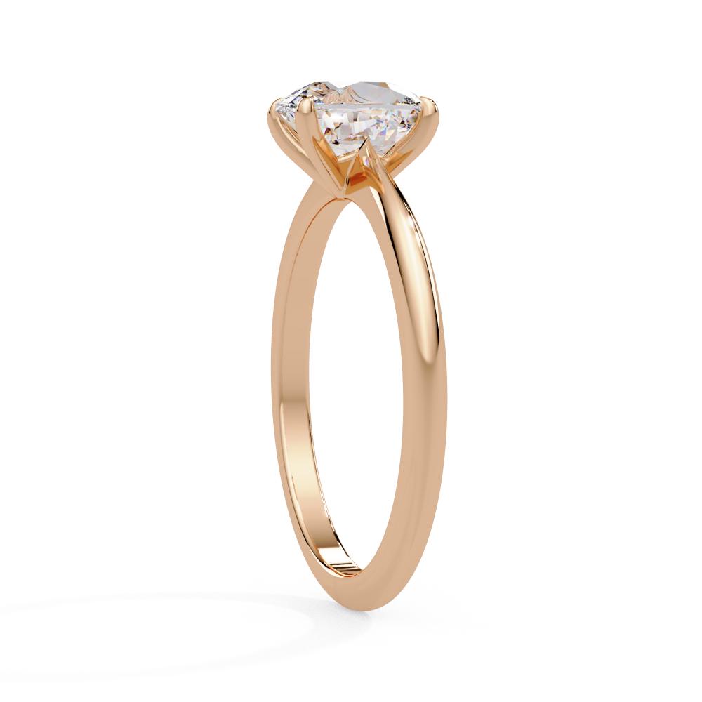 Elongated Cushion Solitaire Engagement Ring
