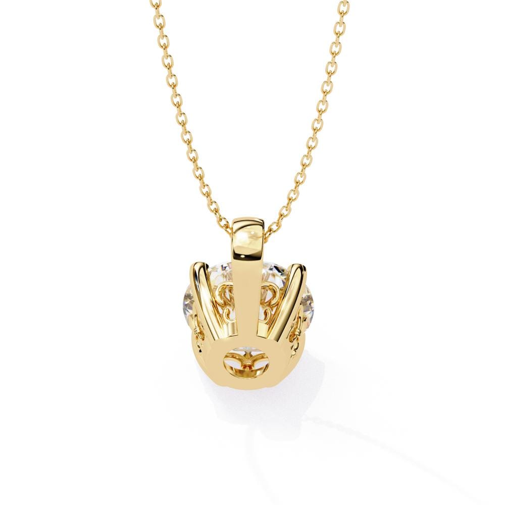 Round Vintage Style Pendant with Chain