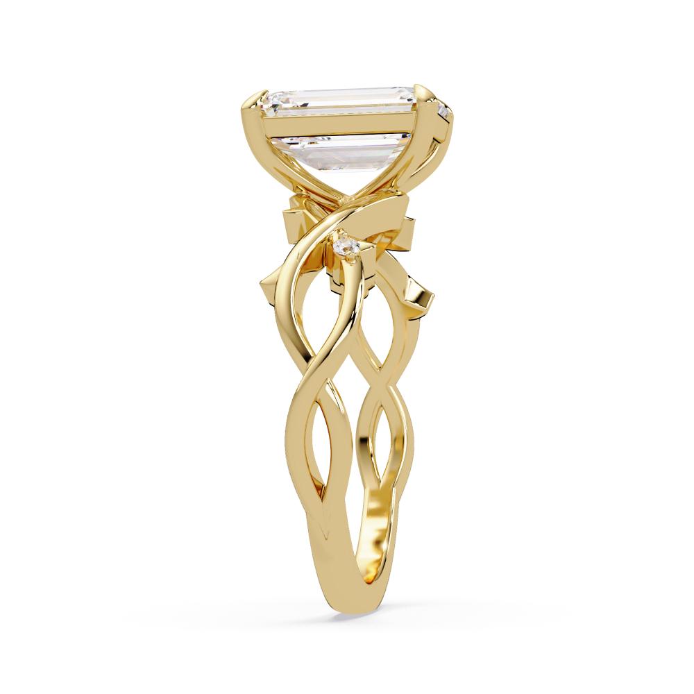 Emerald Engagement Ring inspired by Nature