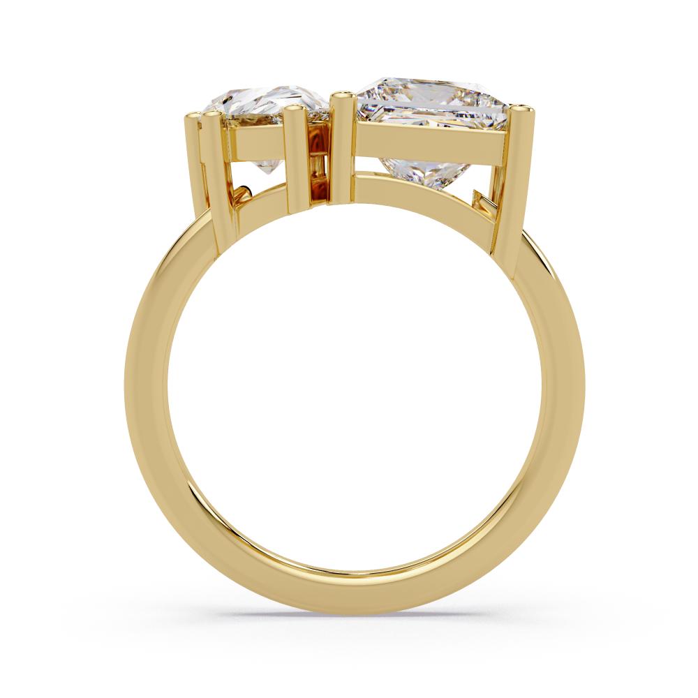 Princess & Pear Toi Et Moi Engagement ring