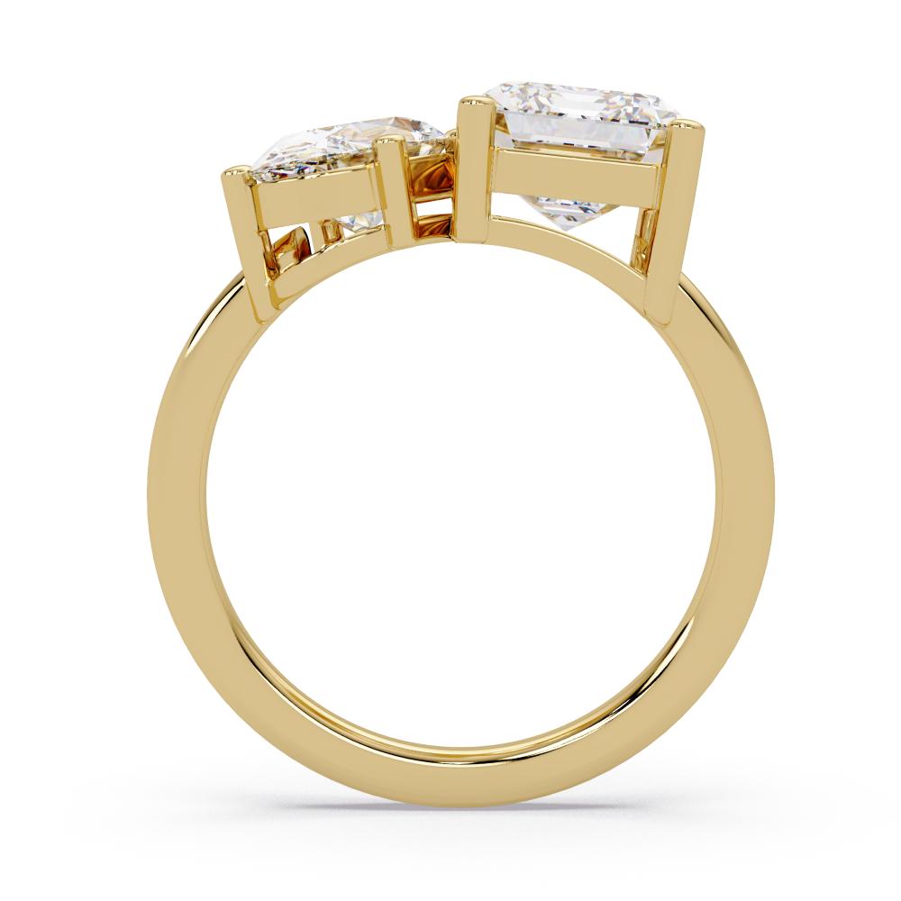 Emerald & Oval Toi Et Moi Engagement ring