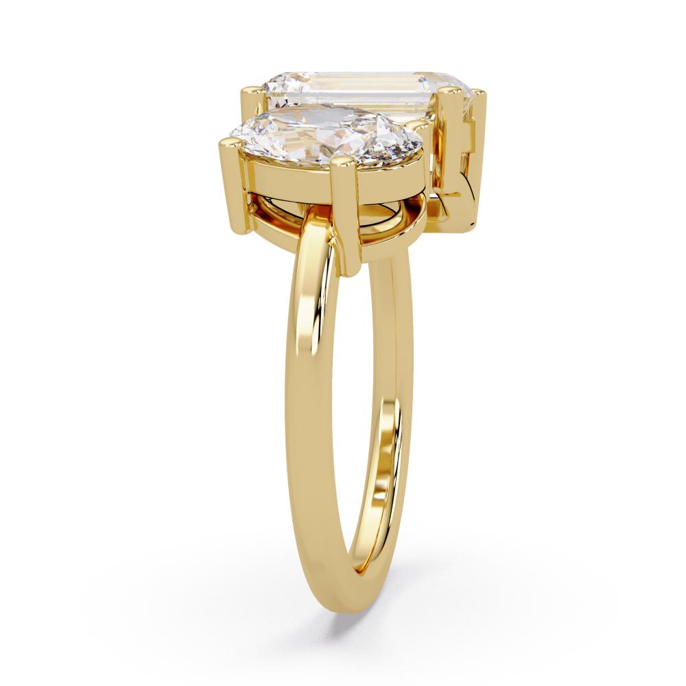 Emerald & Oval Toi Et Moi Engagement ring