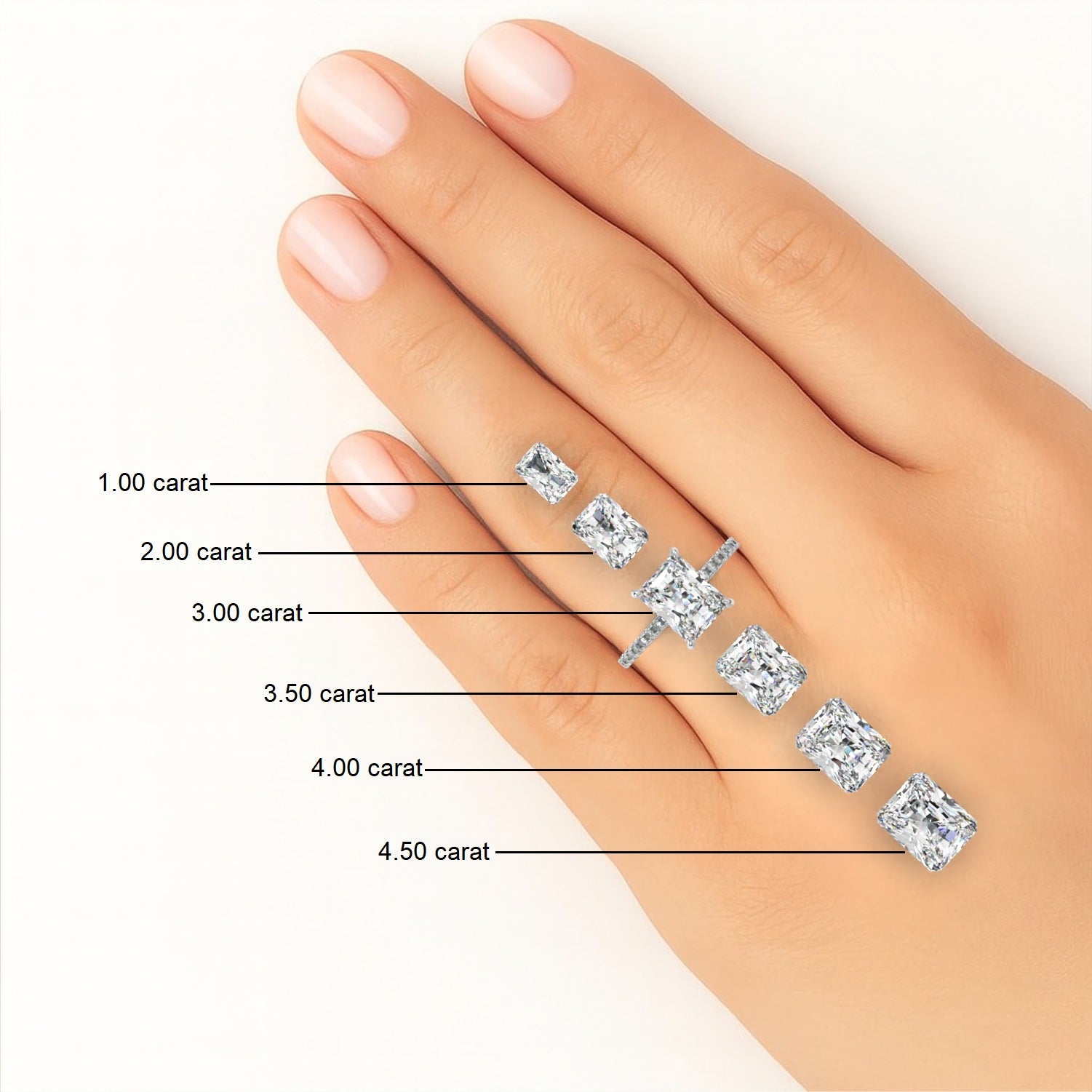 Radiant Cathedral with Traditional Milgrain Engagement Ring