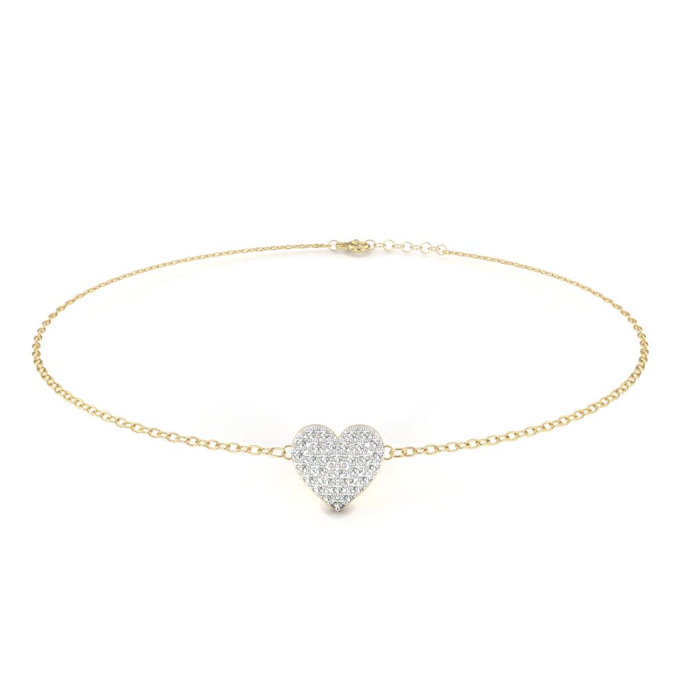 Heart Shape Love Moissanite Bracelet