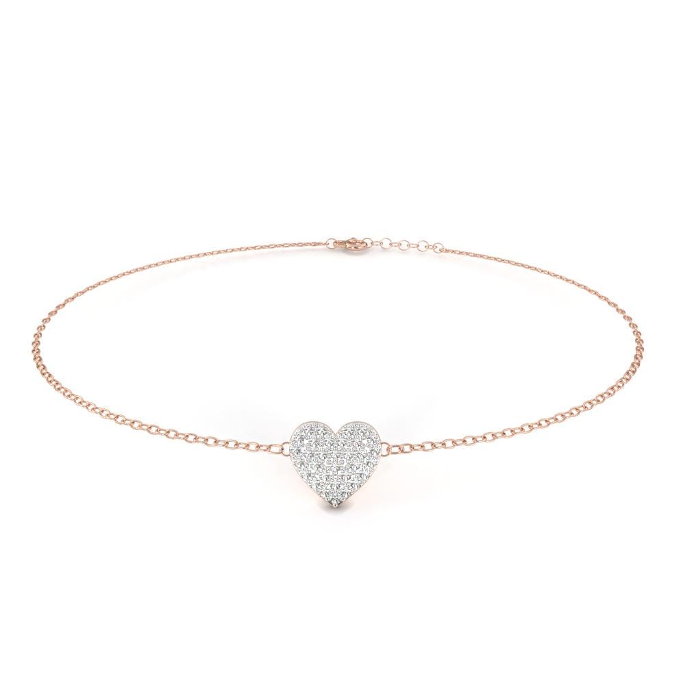 Heart Shape Love Moissanite Bracelet