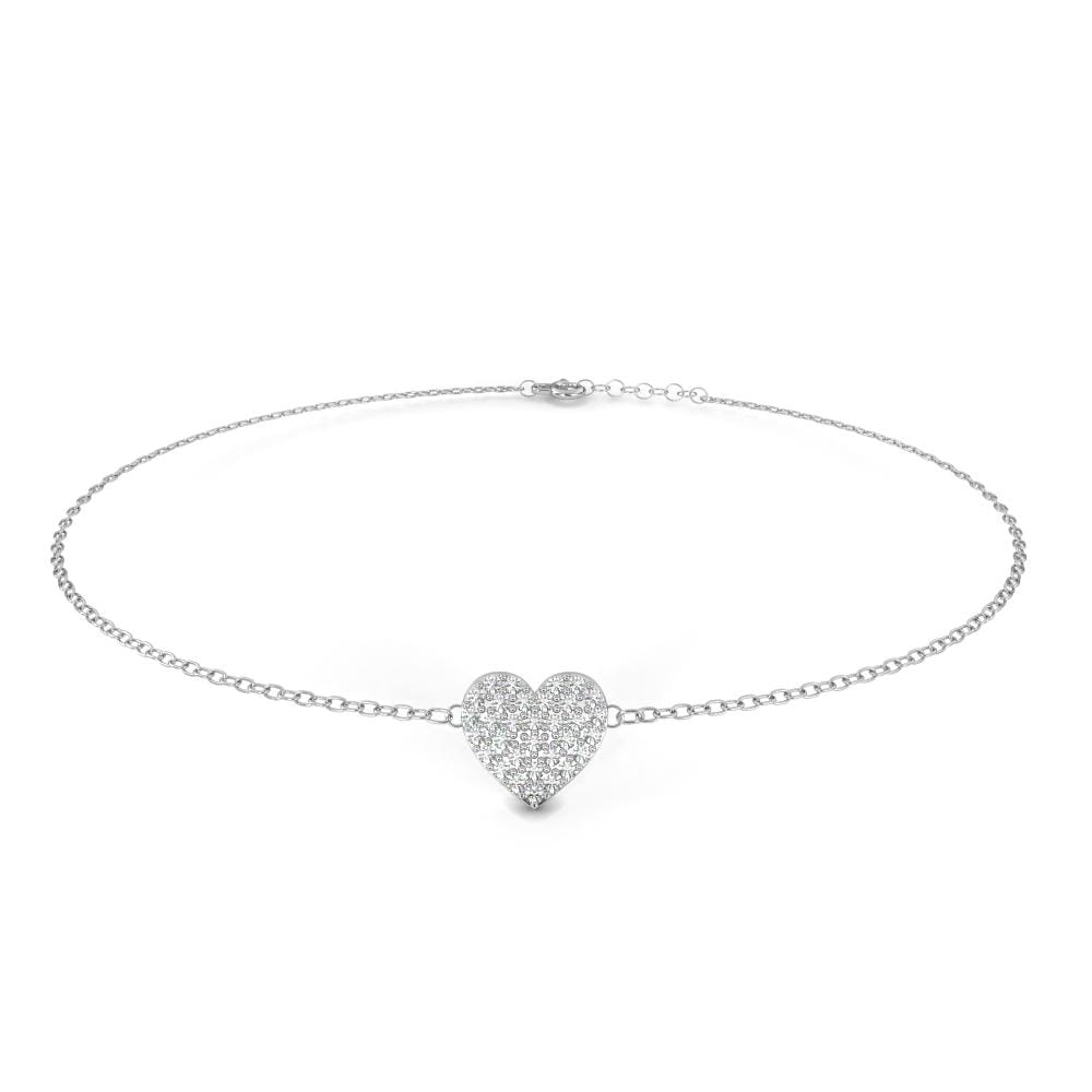 Heart Shape Love Moissanite Bracelet