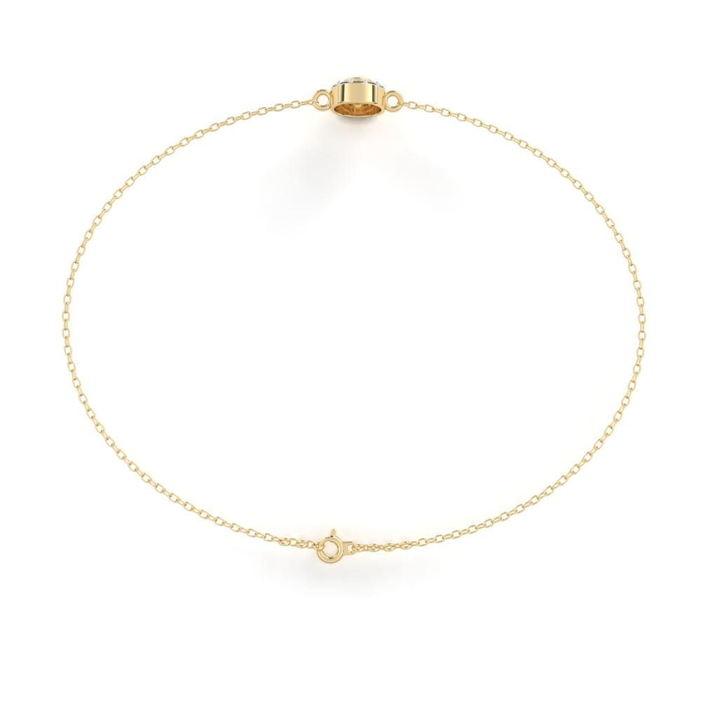 Round Moissanite Diamond Loose Bracelet