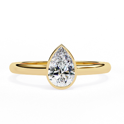 Bezel Set Engagement Rings