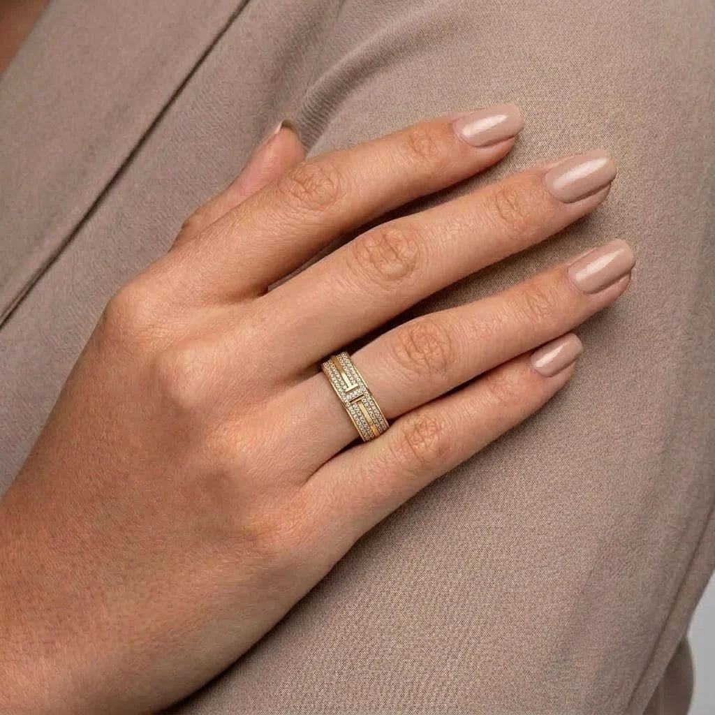 Micro Pave Set 5mm Wedding Band