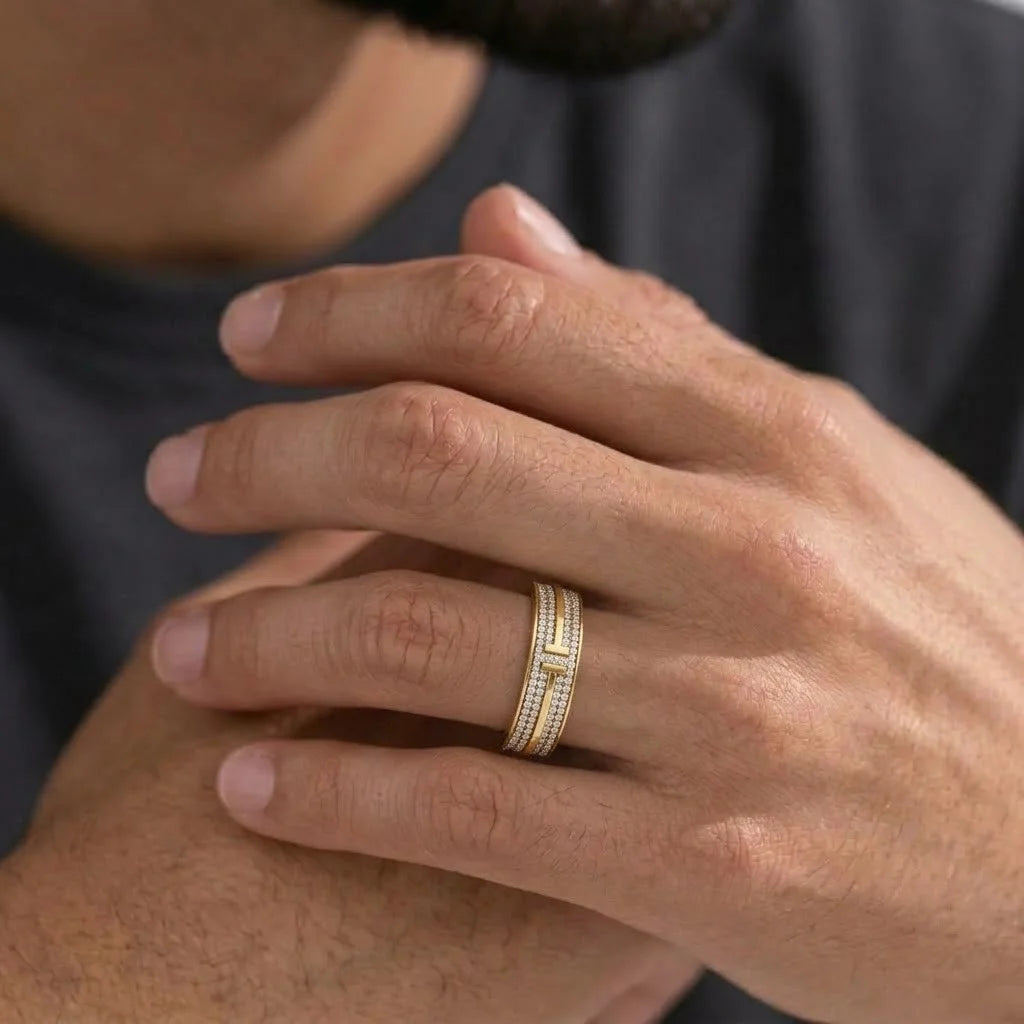 Micro Pave Set 5mm Wedding Band
