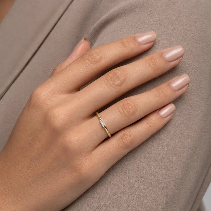 Baguette Bar Set Wedding Band