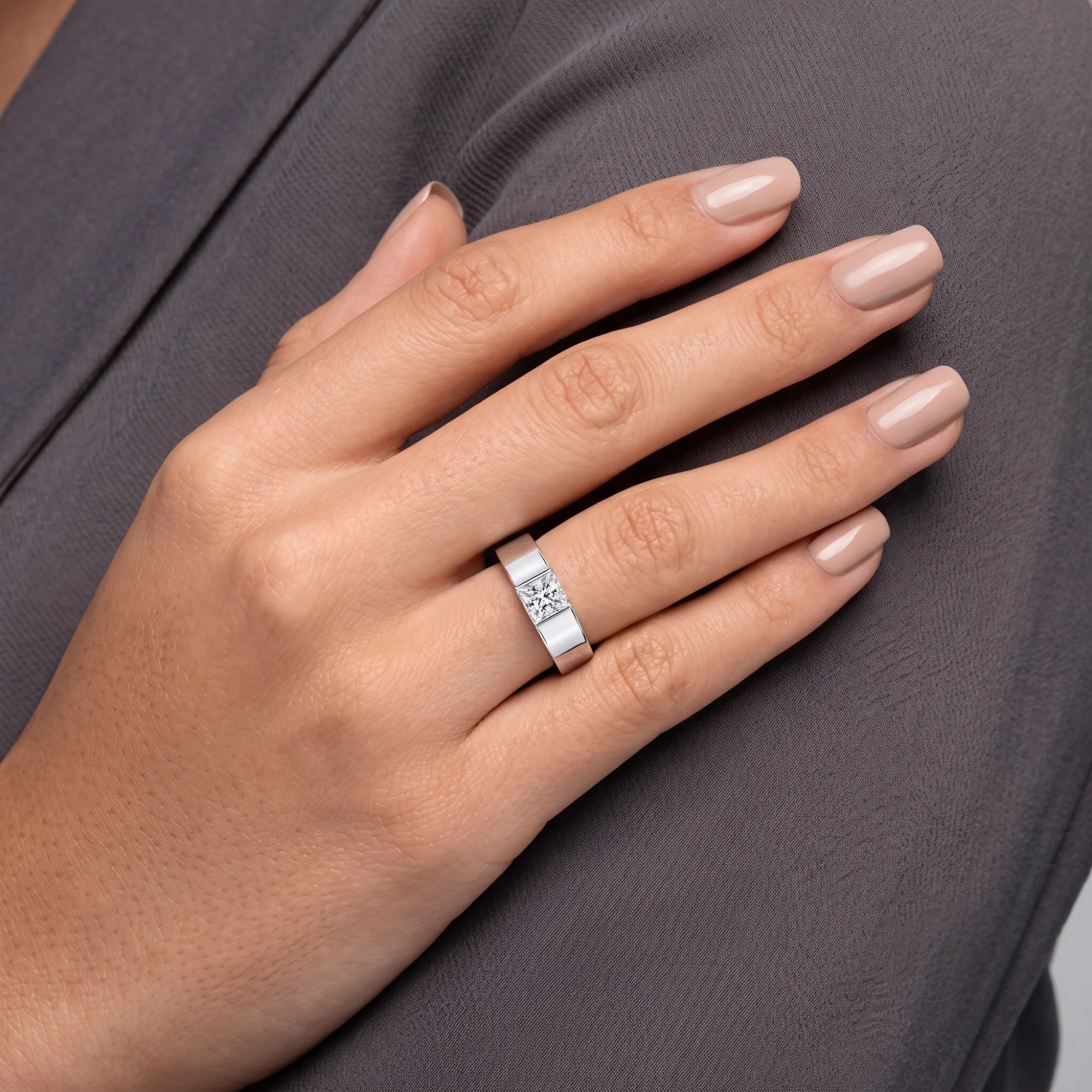 Gents Solitaire Diamond Ring