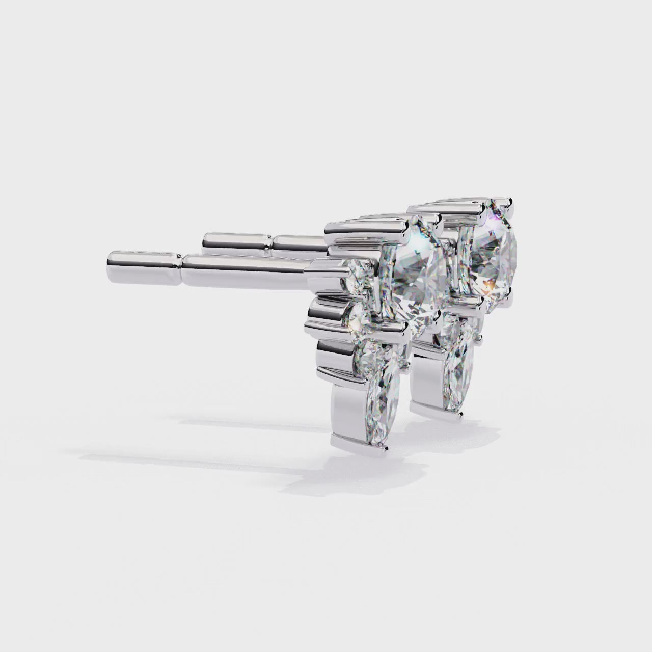 Round & Marquise Classic Earrings