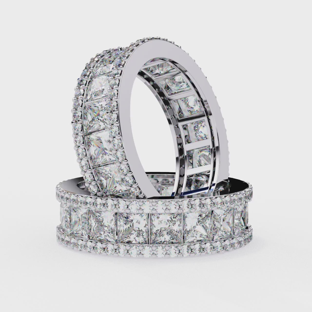 Princess Full Eternity Wedding Band