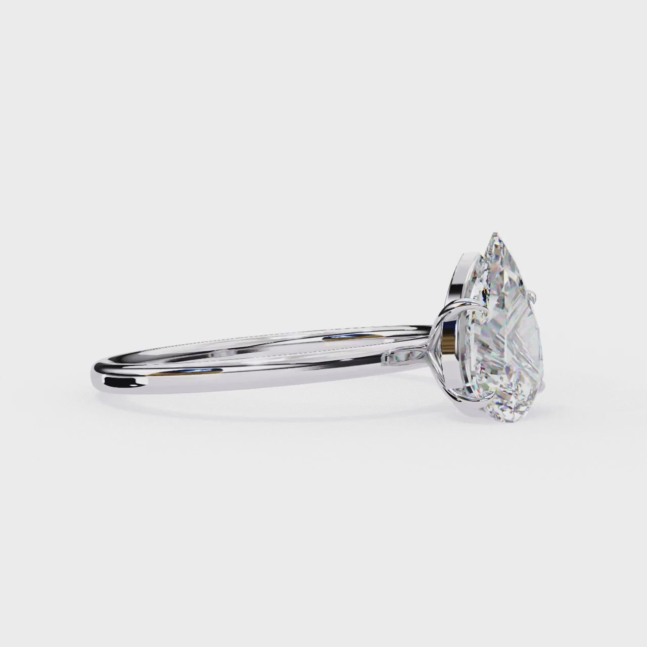 Teardrop Engagement Ring
